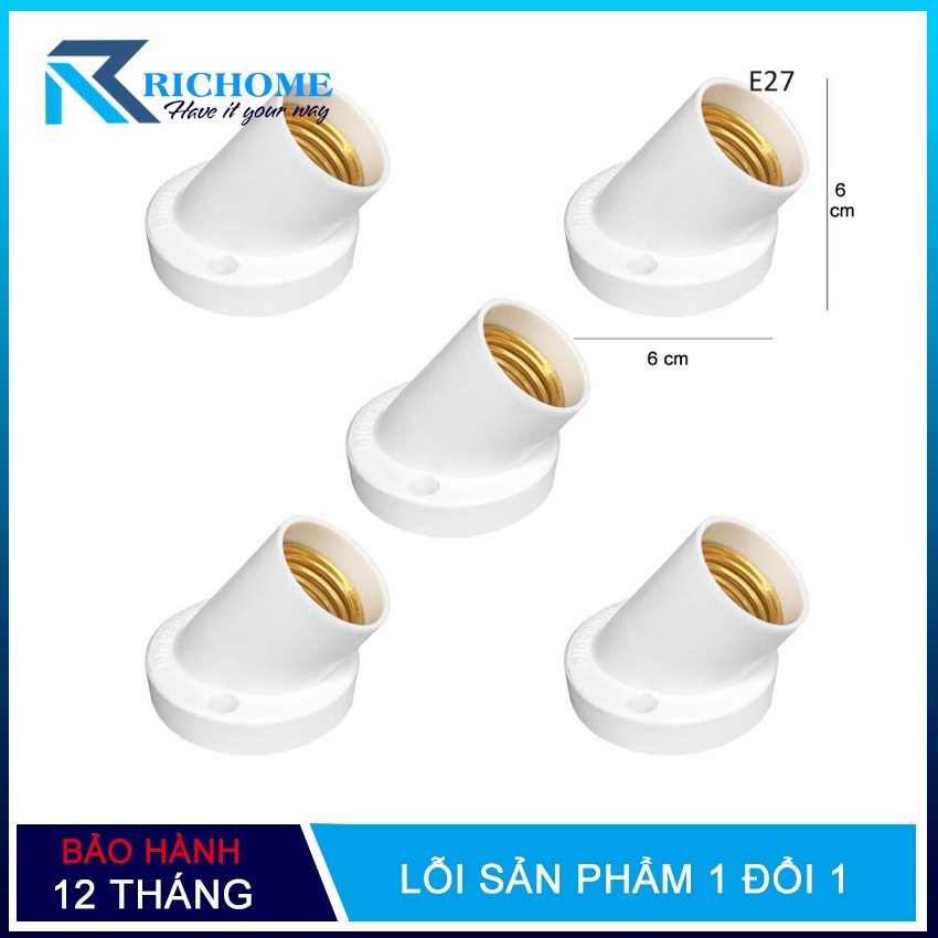 Bộ 5 chuôi đèn E27