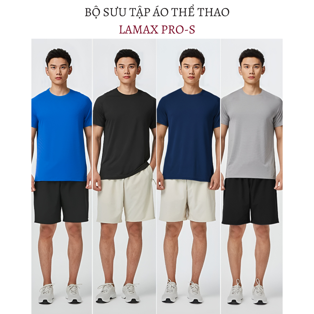 Áo thun thể thao cao cấp SIXMEN - Màu Xám - Thoáng mát, thấm hút, chống nhăn, thoải mái