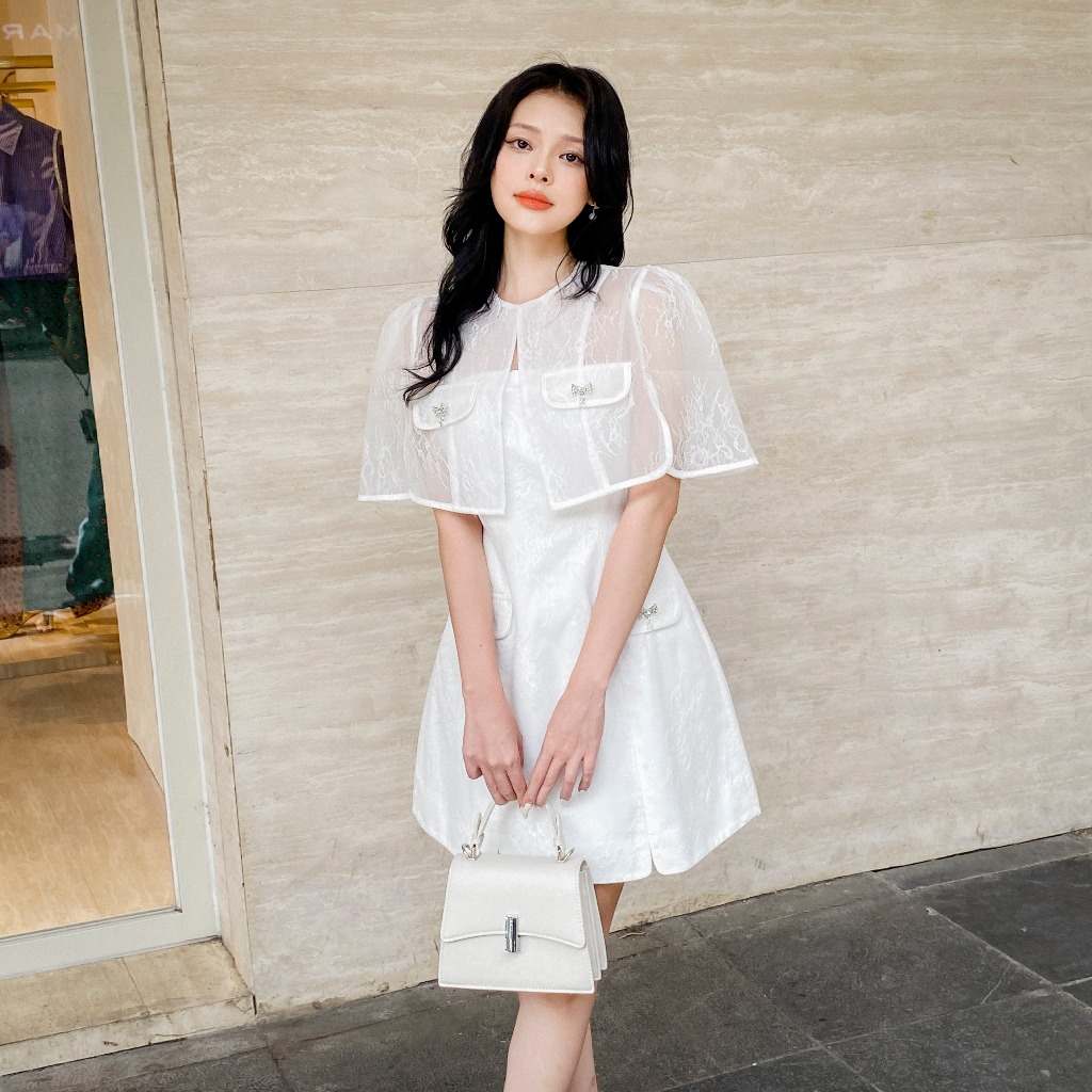 Túi Xách Nữ Cầm Tay Ayona Bag White HAPAS - TXT19374