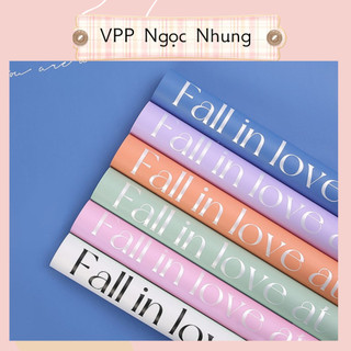 Giấy gói hoa tỏ tình ngọt ngào ❤️ fall in love at first sight ❤️ 58*58 cm
