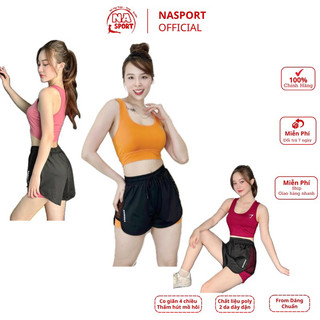 Bộ tập gym yoga aerobic nữ , bộ thể thao nữ , bộ sát nách quần 2 lớp NT