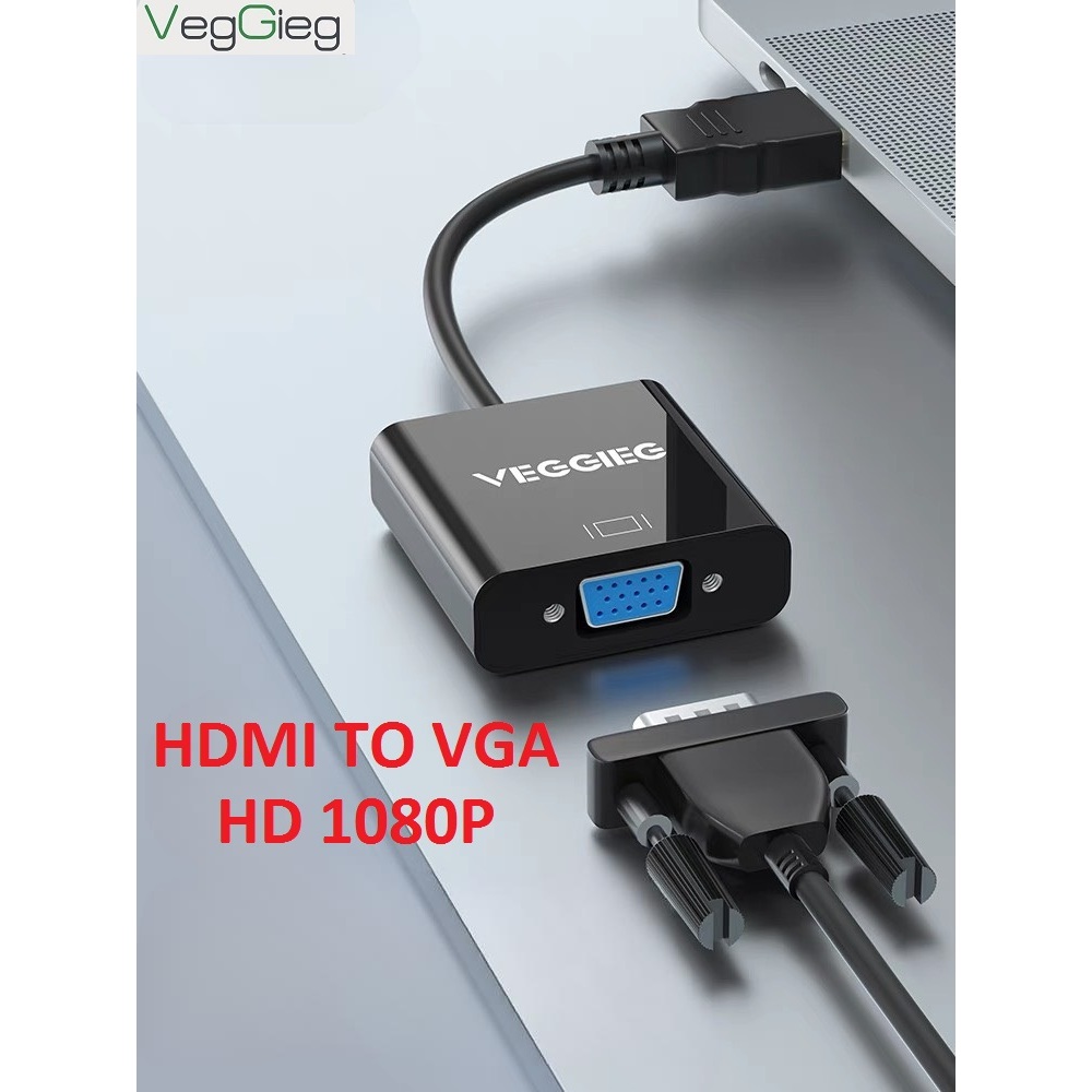 Cáp Chuyển HDMI To VGA VegGieg - HDMI Sang VGA Chính hãng