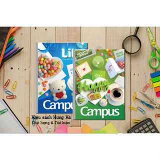 combo 3 cuốn vở kẻ ngang Campus Gift 80/120/200 trang