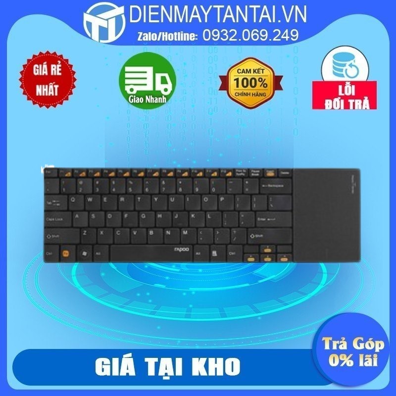 E9180P - Bàn phím không dây Rapoo E9180P - Công nghệ không dây: 5.0Ghz, Nguồn pin: 2 Pin AAA Khoảng cách hoạt