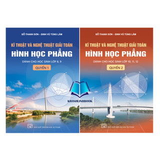 Sách - Combo Kĩ thuật và nghệ thuật giải toán hình học phẳng - quyển 1 + 2