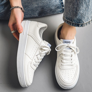 Giày thể thao sneaker nam nữ màu trắng, đế cao khâu đế, đủ size từ 35 đến 43 - 979