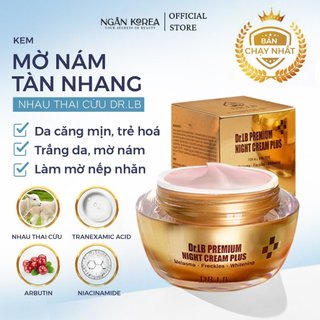 Kem Nám Tàn Nhang Nhau Thai Cừu DR.LB Hàn Quốc giúp dưỡng trắng da mặt ngăn chặn và làm mờ sạm nám, đốm nâu, đồi mồi