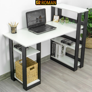 Bàn làm việc, bàn học kèm kệ sách gỗ MDF cao cấp thương hiệu Roman  - RO09