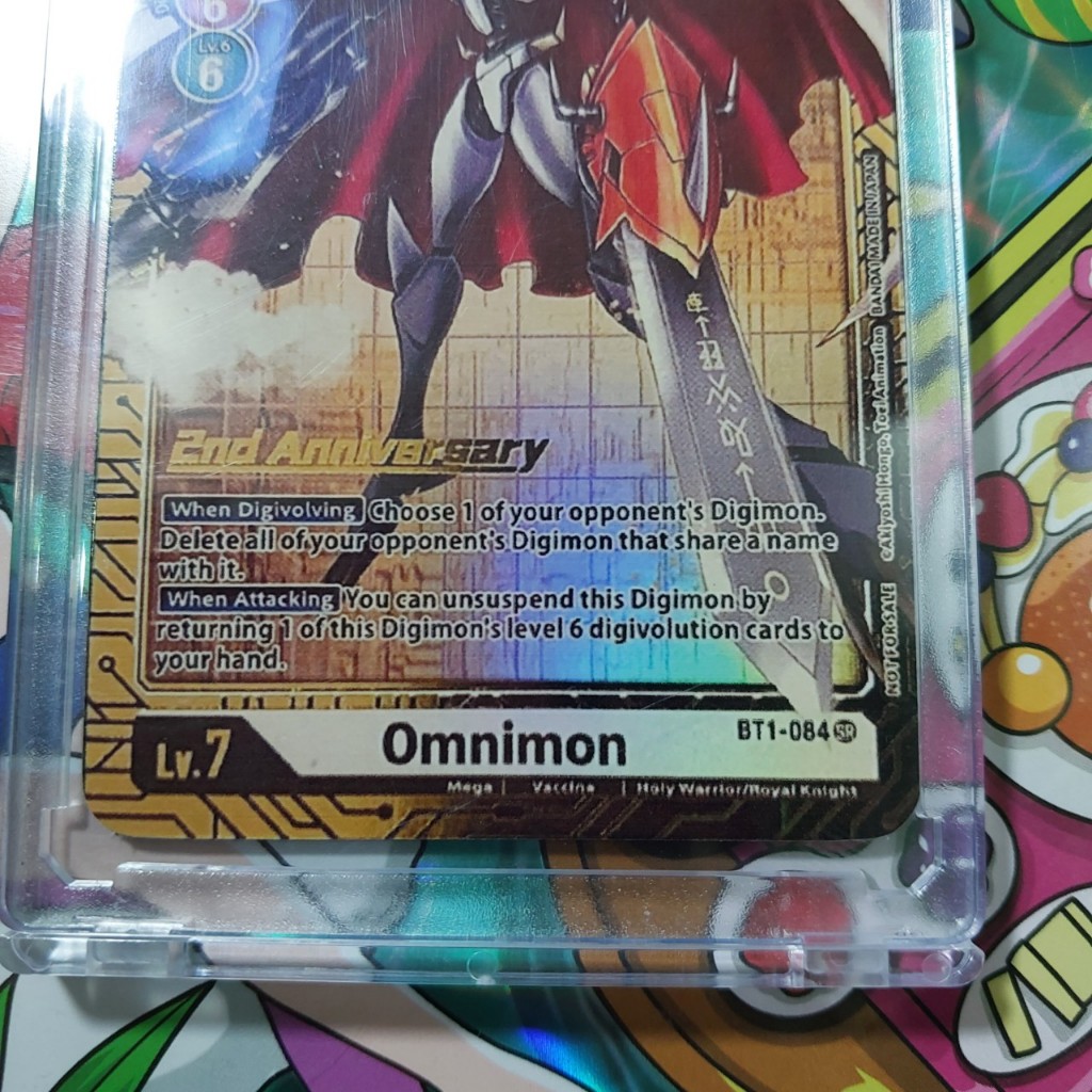 Thẻ bài TCG Omnimon G BT1-084 Parallel Hiệp sĩ thánh WarGreymon và MetalGarurumon 1459 D48 1-4