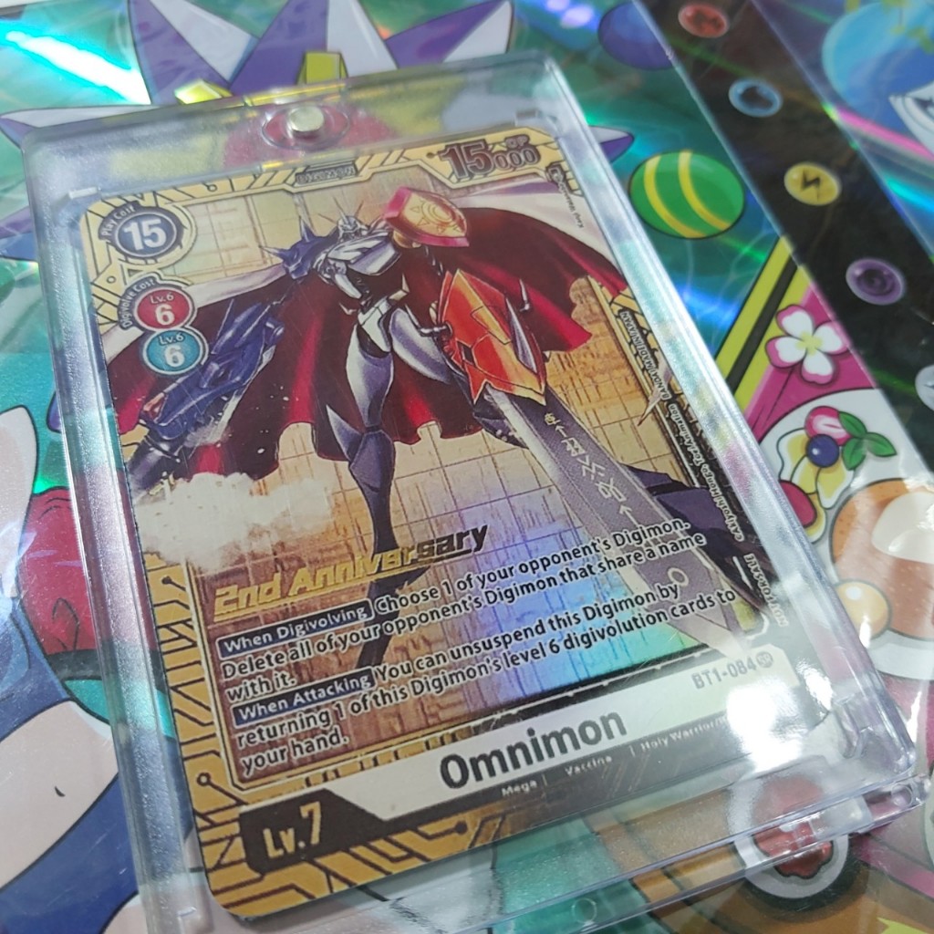Thẻ bài TCG Omnimon G BT1-084 Parallel Hiệp sĩ thánh WarGreymon và MetalGarurumon 1459 D48 1-4