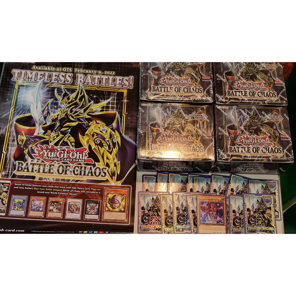 Túi thẻ bài Săn Dark Magician, Blue Eye Dragon, bộ phù thủy áo đen Battle Of Chaos Booster chính hãng 145