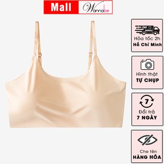 Áo lá nữ sinh WANNABE AL45S áo lót chất su mềm mịn lót mút đệm ngực thoáng khí rút ra bỏ vào khi cần