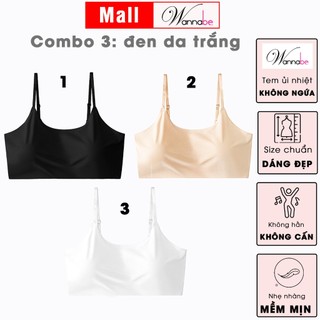 Combo 3 áo ngực thể thao WANNABE AL45S áo lót áo tập chất su mềm mịn lót mút đệm ngực thoáng khí
