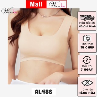 Áo lá nữ sinh WANNABE AL48S áo tập thể chất su dáng ba lỗ không gọng có mút không hằn không cứng
