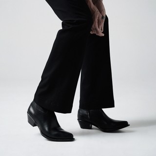 Giày santiago boots nam tarmor màu đen da thật santiago boots in black leather