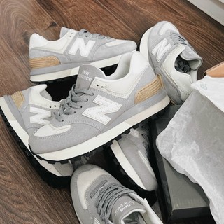 Giày thể thao new balance nb574 v2 xám trắng grey newbalence hot 2023, giày sneaker nb 574 v2 xám trắng chuẩn sc full pk