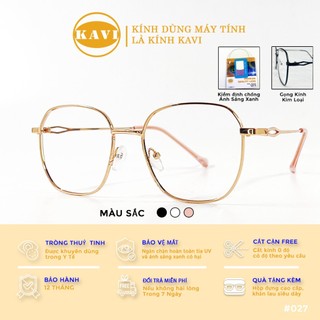 Gọng kính cận kim loại KAVI 744 - Lắp Mắt Cận Có Độ Theo Yêu Cầu