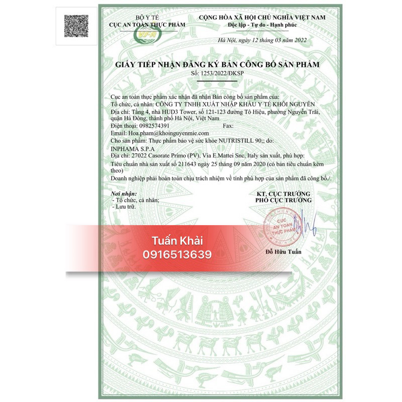 Nutristill 90 cho bà bầu - bổ sung vitamin, DHA, Acid Folic - hộp 30 viên