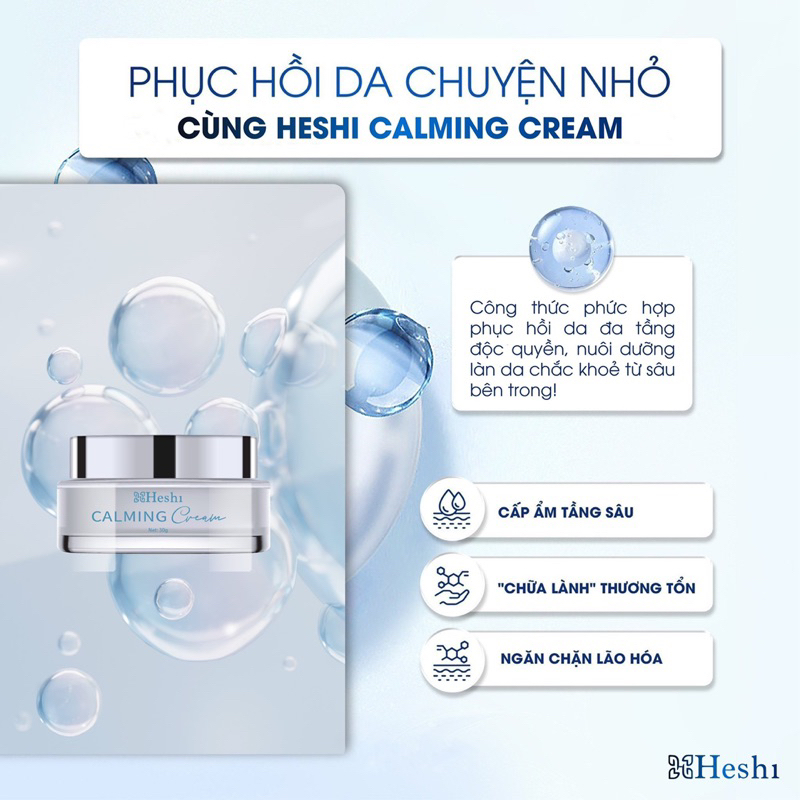 HESHI CALMING CREAM - KEM DƯỠNG PHỤC HỒI ĐA CHỨC NĂNG