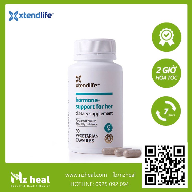 Viên Uống Tăng Nội Tiết Tố Nữ Hormone Support For Her Xtend-Life (90 Viên)
