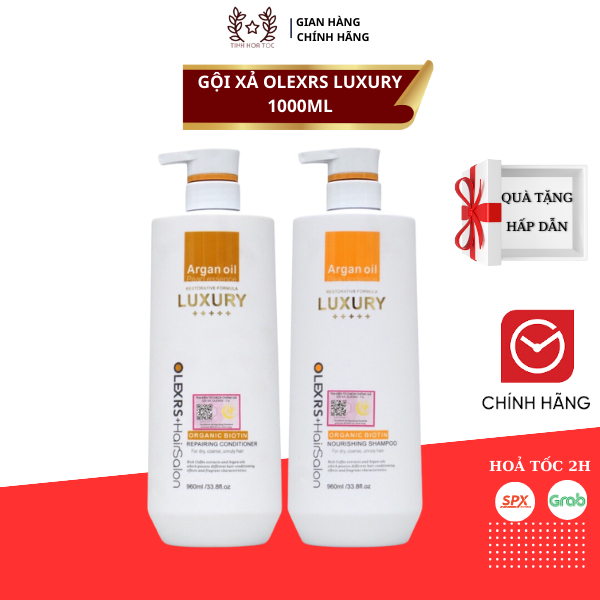 Dầu gội xả phục hồi, chống rụng tóc Olexrs Hair Salon Luxury 500 - 960ml