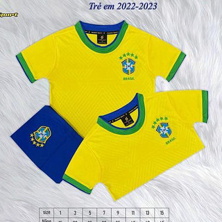 Đồ bộ bóng đá Tuyển Brazil cho bé 2024