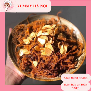 Khô heo cháy tỏi 1kg,heo khô,thịt lợn khô làm từ thịt lợn tươi sạch thơm ngon đặc sản đồ ăn vặt Yummy hà nội