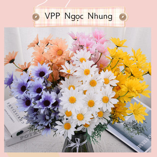 Hoa giả 🌸 cúc họa mi🌸 nhiều màu, decor bàn học, nhà cửa cực xinh