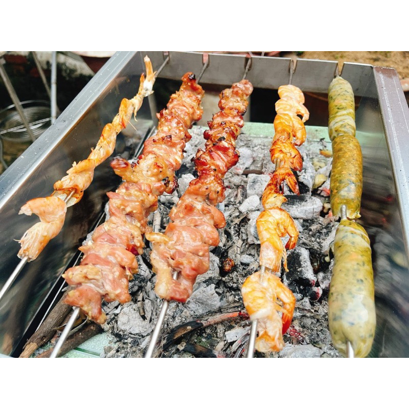 Bếp nướng quay tự động mô tơ 18w  siêu khoẻ bền - tặng kèm xiên nướng đi kèm