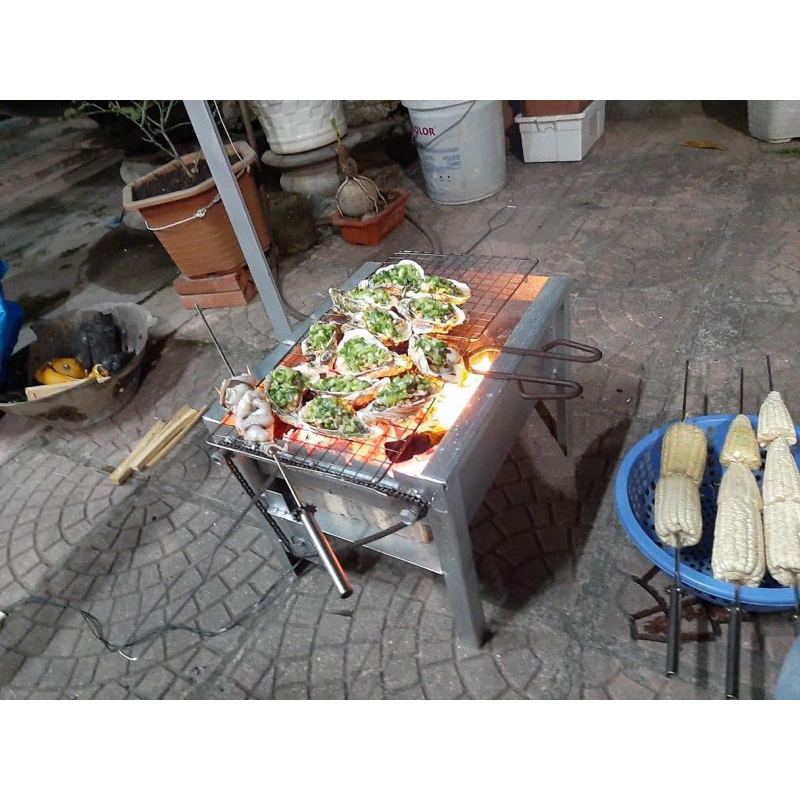 Bếp nướng quay tự động mô tơ 18w  siêu khoẻ bền - tặng kèm xiên nướng đi kèm