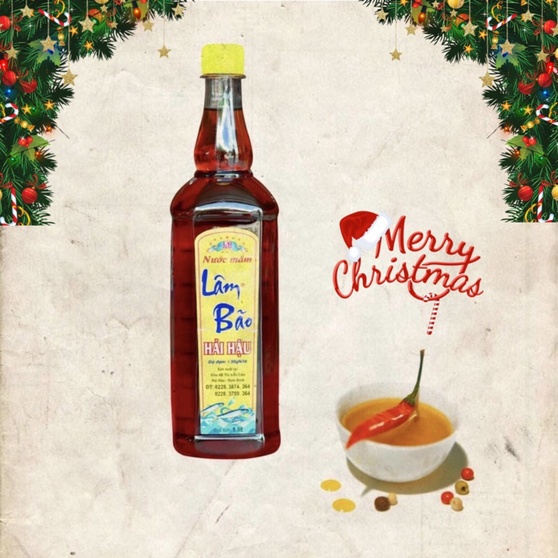 Nước mắm Lâm Bão 30 Độ Đạm Chai 1 lít Cốt Cá