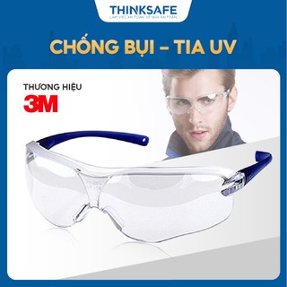Kính bảo hộ 3M V34 tròng trong, kính chống bụi đi đường chống tia uv, chống đọng sương, kiếng bảo hộ lao động -THINKSAFE