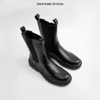 BOOTS CỔ CAO ĐEN TRƠN- CHUOTCONG 3605D