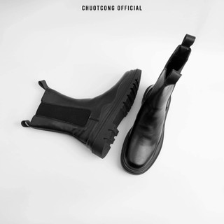 BOOTS CỔ CAO ĐEN TRƠN- CHUOTCONG 3605D