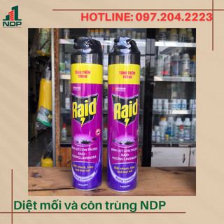 Thuốc xịt muỗi - côn trùng Raid 600ml