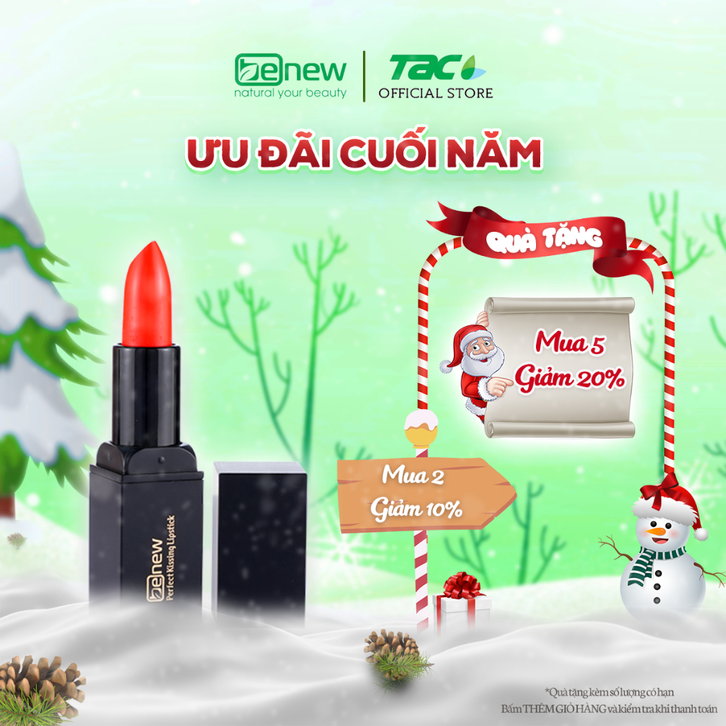 Son lì mềm môi lâu trôi BENEW Perfect Kising Lipstick 3.5g