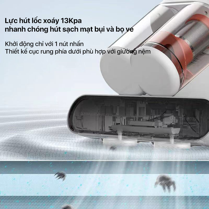 Máy hút bụi giường nệm, thảm, sofa DEERMA CM980 đa năng, lực hút 13000Pa - Bảo hành 12 tháng