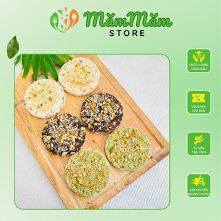 Bánh nổ gạo lứt phủ 3 vị mix hạt dinh dưỡng siêu thơm ngon