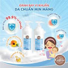 Sữa Tắm Gội Gifrer Gel LavanI 2in1 cho bé mẩn ngứa, rôm sảy, da nhạy cảm, Sữa tắm gội cho bé 500ML- Nhập khẩu chính hãng