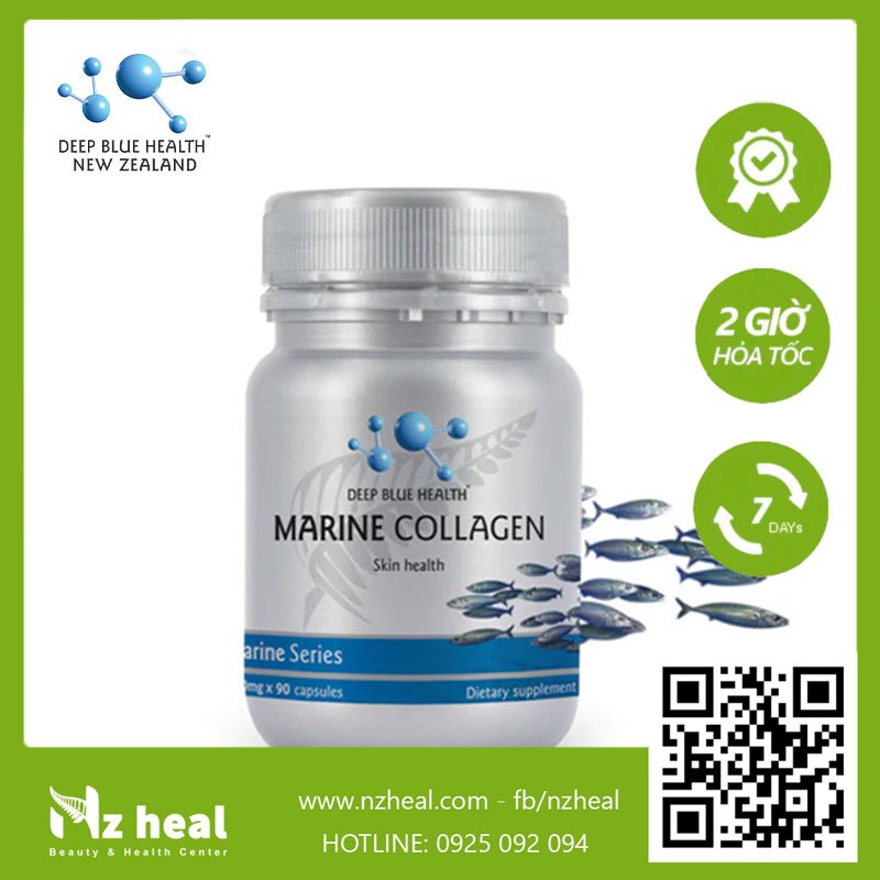 Viên uống collagen Deep Blue Health Marine Collagen 30 viên
