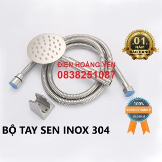Bộ Tay sen tắm,vòi hoa sen INOX 304 TAY SEN TRÒN và dây và cài sen HÀNG LOẠI 1 BAO XÀI BAO ĐỔI MỚI 1 NĂM