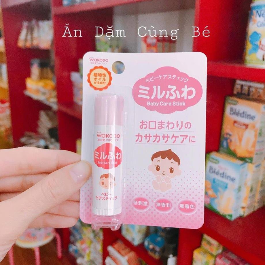 Son Dưỡng Môi Wakodo Cho Bé Từ Sơ Sinh Nhật Bản