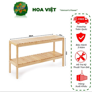 🌟 kệ để giày dép 2 tầng, giá để giày dép 2 tầng, kệ để đồ, kệ để chậu hoa 100% gỗ cao su tự nhiên