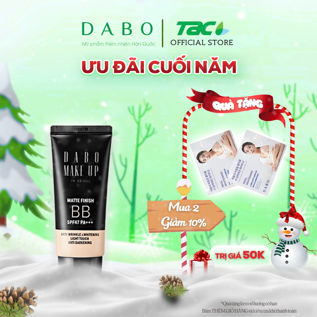 Kem Trang Điểm Cao Cấp 5in1 DABO Make-up BB Matte SPF47 PA+++50ml