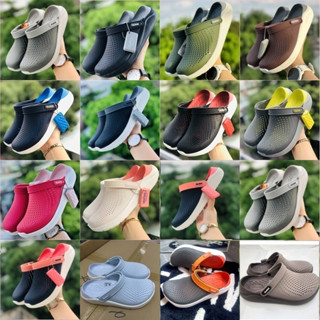 Dép Cross Literide 🎁 FREESHIP + TẶNG VỚ 🎁 giày sục sandal Cross quai ngang bít đầu nam nữ, kèm tem mác đầy đủ