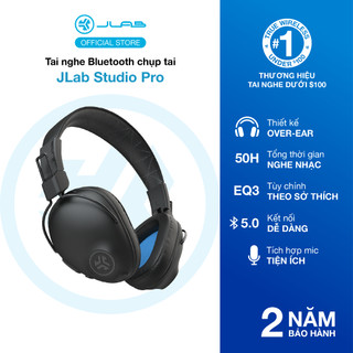 Tai nghe Bluetooth chụp tai TWS Jlab Studio Pro màu đen foam Over-ear thời gian nghe 50H bluetooth 5.0 âm thanh EQ3