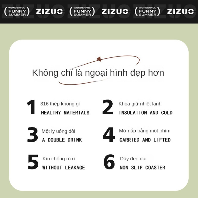 Bình nước giữ nhiệt trẻ em cho bé đi học INOX 316 850ml dễ thương có dây đeo tặng kèm sticker 2D 3D, bộ rửa bình