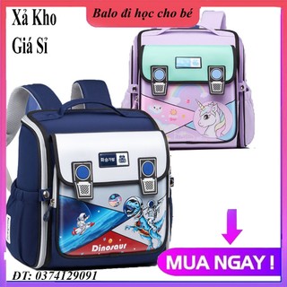 [Loại xịn] Balo học sinh cao cấp cho bé trai bé gái Cặp sách kiểu ngang chống gù chống thấm cho học sinh lớp 2 đến lớp 7