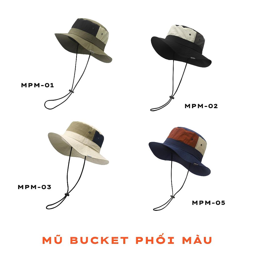 Mũ Colors Bucket - Mũ tai bèo, mũ leo núi, đi chơi, picnic, cắm trạị, dã ngoại