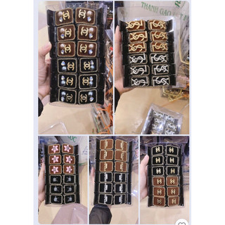 Sỉ 12 kẹp càng cua 3răng 5răng nhung viền đá cao cấp
